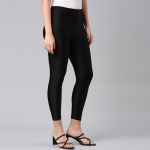 Women Slim-Fit Shimmer Cropped Ankle-Length Legging