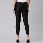 Women Slim-Fit Shimmer Cropped Ankle-Length Legging